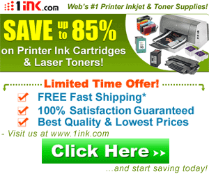  Save up to 85% on Brand Name Printer Ink Cartridges Click for details...