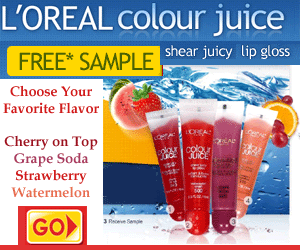 Free Sample of Loreal Juice Lip Gloss...  Please Read details here...