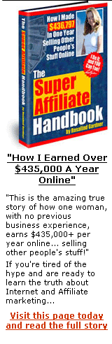 This is the amazing true story of how one woman, with no previous business experience, earns $435,000+ per year online...selling other people's stuff!  Read all the details here.