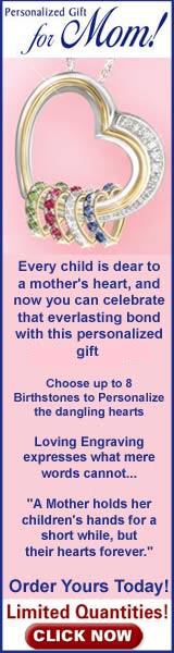 Honor Mom's caring spirit everyday! Surprise her with a dazzling pendant necklace personalized with up to 8 dangling Swarovski(R) crystal birthstone hearts! Click this link for more info...