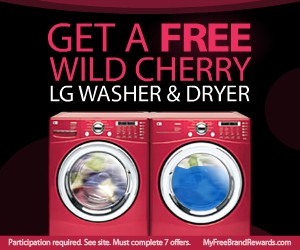 Get your free Washer and Dryer