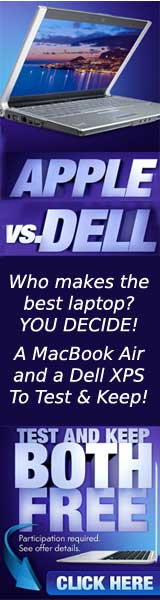 Who makes the best Laptop? Apple or Dell.  Test and keep 1 of each! Click to continue.