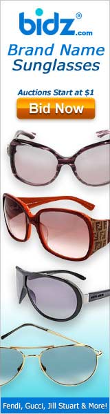 Live auctions on brand name sunglasses. Get designer glasses at a fraction of the cost.  Click here for details...