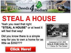 Did you know there is a simple way you can own a home for as little as $350?  Click here for details...