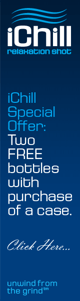 Need to unwind? Relax yourself with the iChill Relaxation shot. Buy a case and get 2 bottles free!   Click here for details...