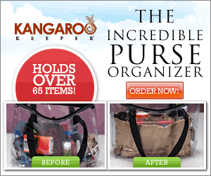  Disorganized? Instantly organize your bag with the Kangaroo Keeper. This is an organizer that can hold up to 70 items, which will prevent you from having the bottomless bag.  Buy 1 Get 1 FREE! Click here for details... 