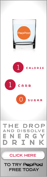 1 Calorie.  1 Carb.  0 Sugar.  The Drop and Dissolve Energy Drink.  Click Here to Try Pep Pod Today!