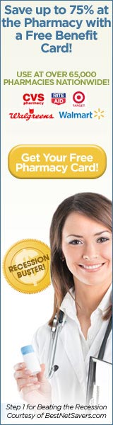  Save up to 75% at the pharmacy  Complimentary pharmacy card - sign up today! Click here... 