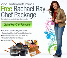 Claim Your FREE Rachael Ray Chef Package...Valued at over $400