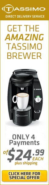TASSIMO is the amazing home brewing system from Bosch that makes single servings of Coffee, Lattes, Cappuccino, Espresso, Tea and Hot Chocolate at the touch of a button  Click here for details...