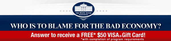 Who is to Blame for the Bad Economy? - Click to Answer Now!