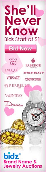 Get Great Deals on Designer Jewelry at Bidz.com Click here for details... 
