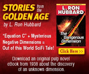 Download an Original Pulp Novel eBook from 1938 About the Discovery of an Unknown Dimension  - Click here for details...