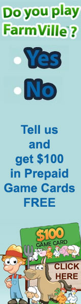 Do you play Farmville?  Get $100 in FREE Farmville gift cards. Click here for details...
