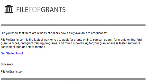  Turn Dreams into reality with FileForGrants  Click here for details... 