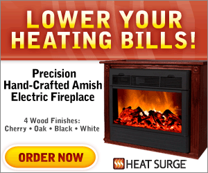 Heat Surge - Portable Electric Fireplace. Roll-n-Glow your heat and save money. Lower your heating bills and never get cold again!  -  Click here...
