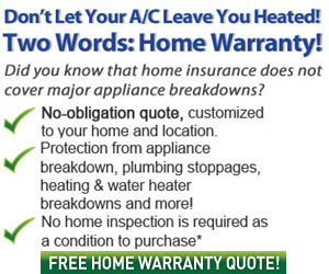 Help protect your home and avoid the hassles of home repair with HomeWarranty101!  Click here for details...