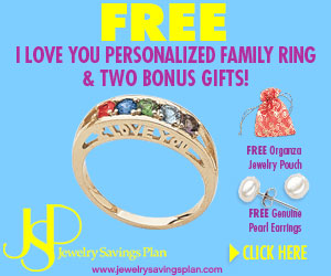 Get a Personalized Family Ring FREE!  Click here for details...
