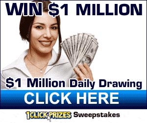 One million dollar drawing this evening - Click here for details...