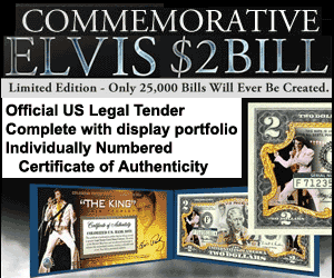 Elvis Commemorative $2 Bill