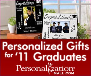 Find Perfect and Unique Gifts for 2011 Graduates! Click here for details...