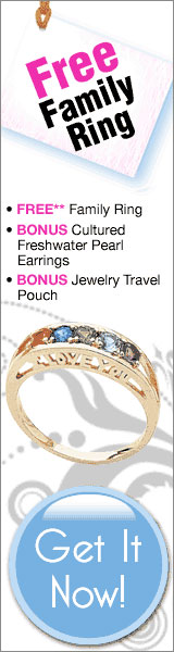 FREE Personalized Family Ring w/up to 7 Birthstones! Click here for details...