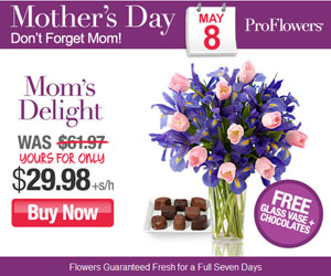 Mother's Day Flowers from $19.99 - Click here for more info...