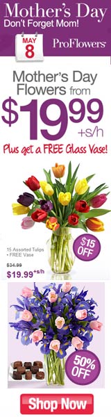 Mother's Day Flowers from $19.99 - Click here for more info...