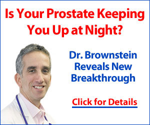  Is your prostate keeping you up at night? Dr Brown reveals a NEW breakthrough! Click here for details... 